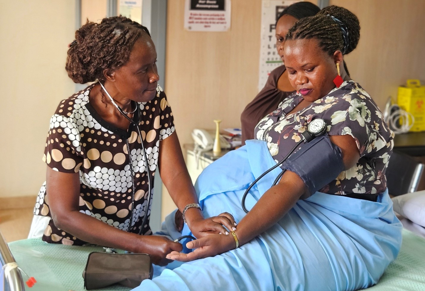 Master of Science Midwifery students from Mbarara University of Science and Technology during simulation session, October 2024.