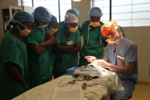 Dr. David Shaye teaching surgery in Zimbabwe